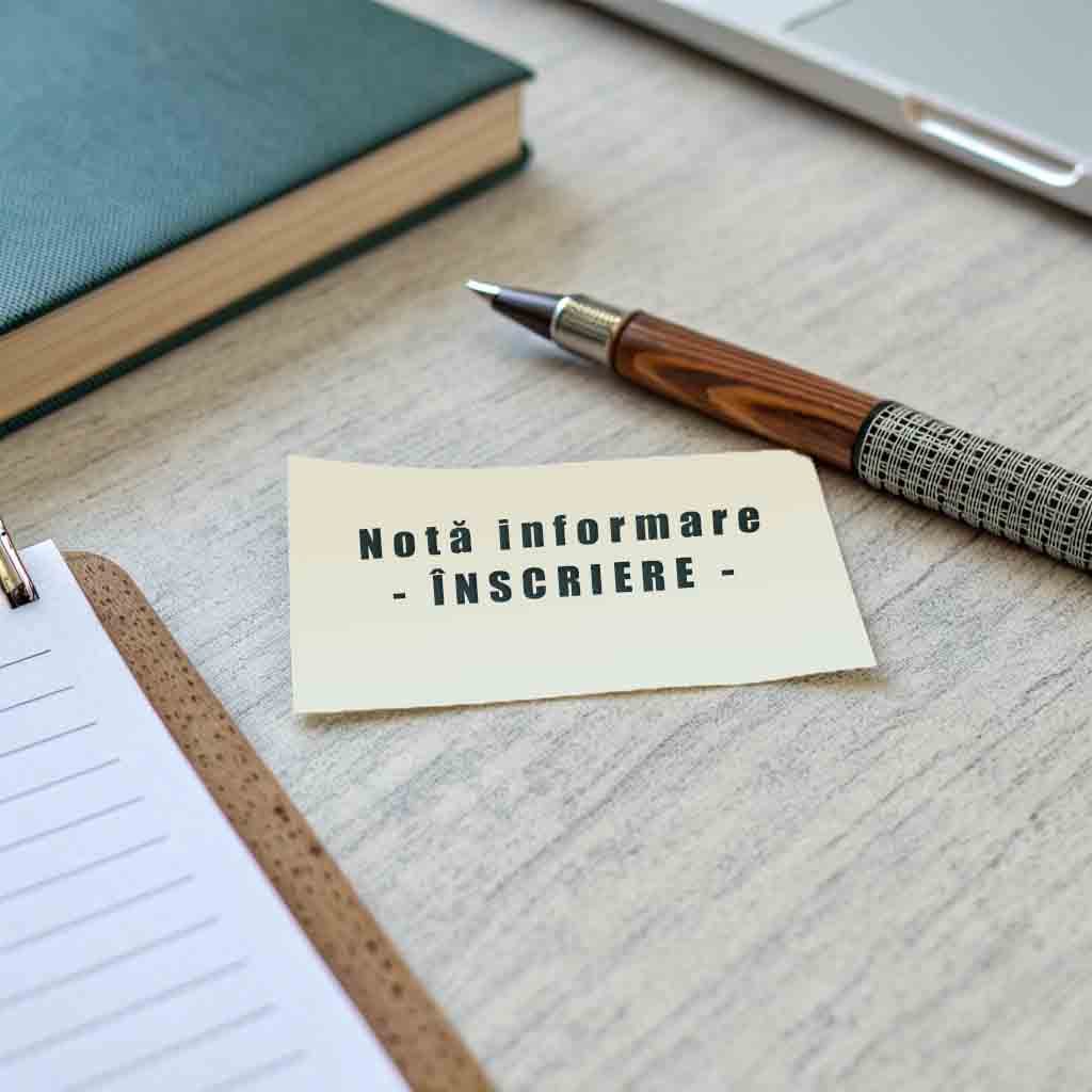 Notă informare – Înscriere